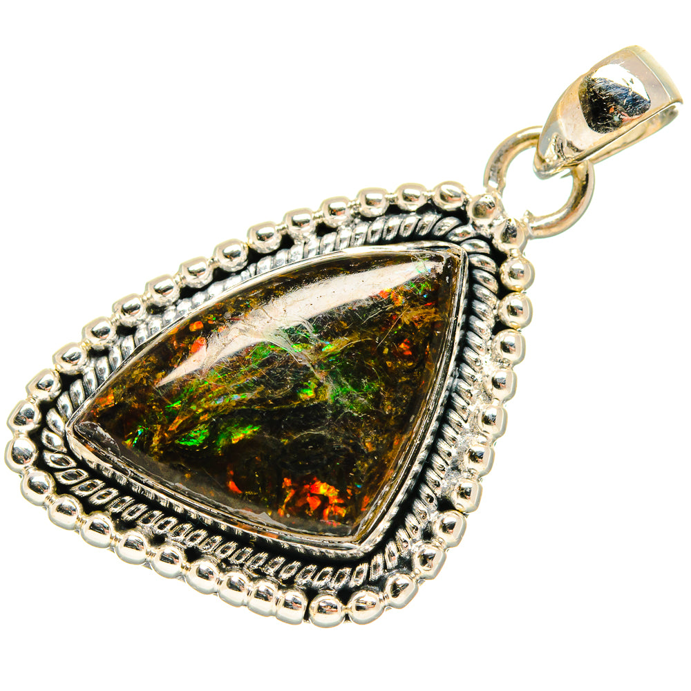 Ammolite Pendants handcrafted by Ana Silver Co - PD24376 - Photo 2