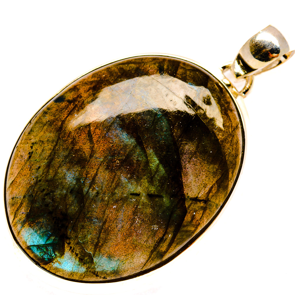 Labradorite Pendants handcrafted by Ana Silver Co - PD24378 - Photo 2