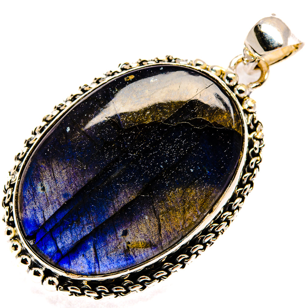 Labradorite Pendants handcrafted by Ana Silver Co - PD24379 - Photo 2