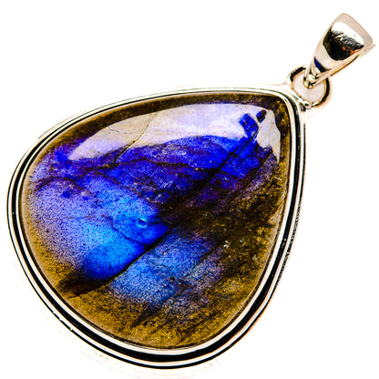 Labradorite Pendants handcrafted by Ana Silver Co - PD24380 - Photo 2
