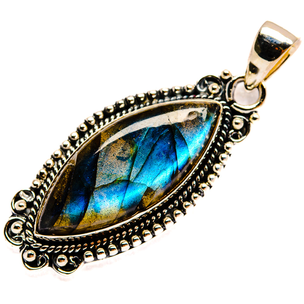 Labradorite Pendants handcrafted by Ana Silver Co - PD24383 - Photo 2