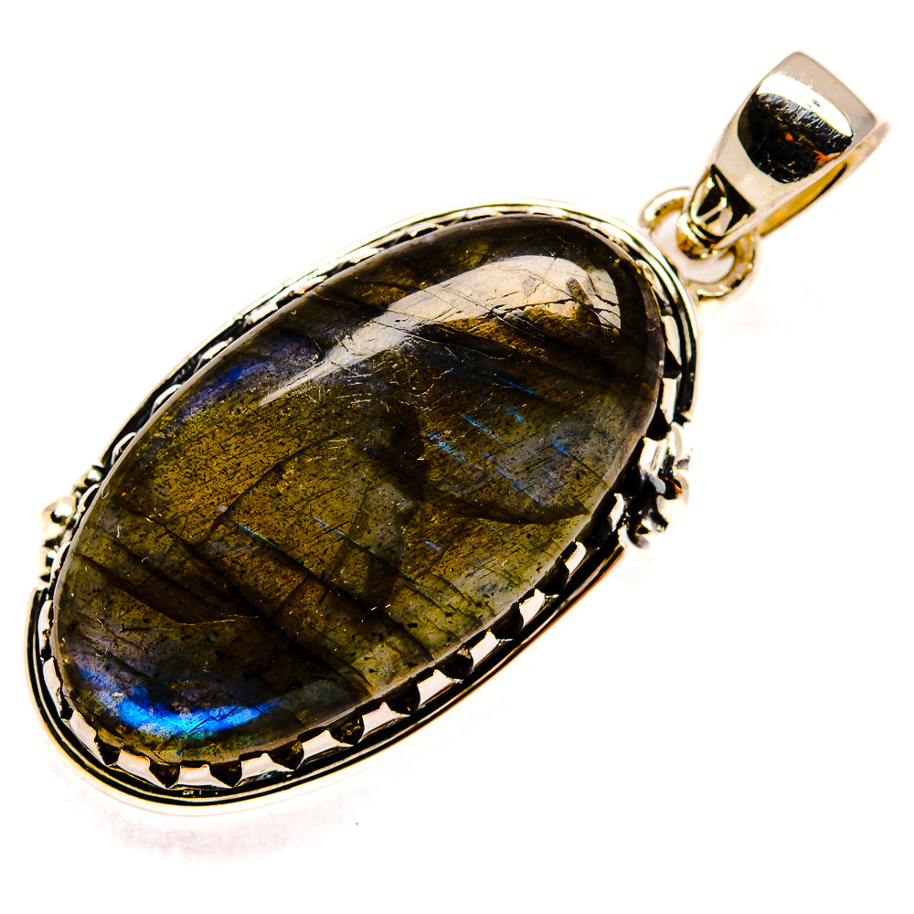 Labradorite Pendants handcrafted by Ana Silver Co - PD24386 - Photo 2