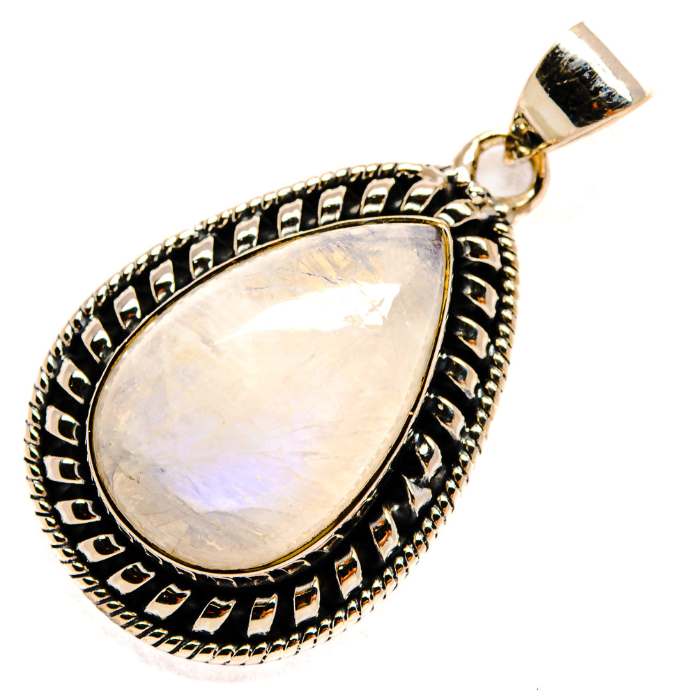Rainbow Moonstone Pendants handcrafted by Ana Silver Co - PD24390 - Photo 2