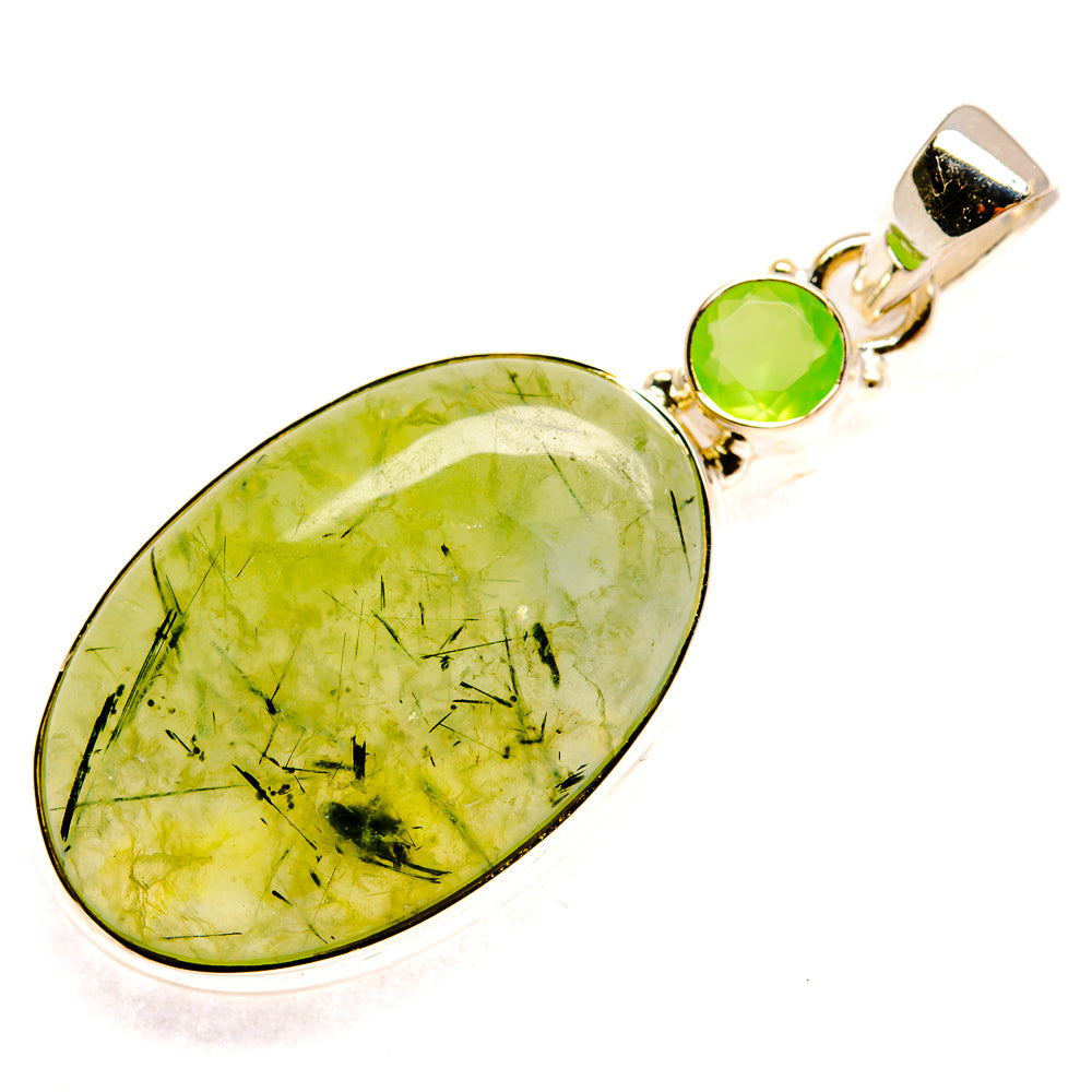 Prehnite Pendants handcrafted by Ana Silver Co - PD24398 - Photo 2
