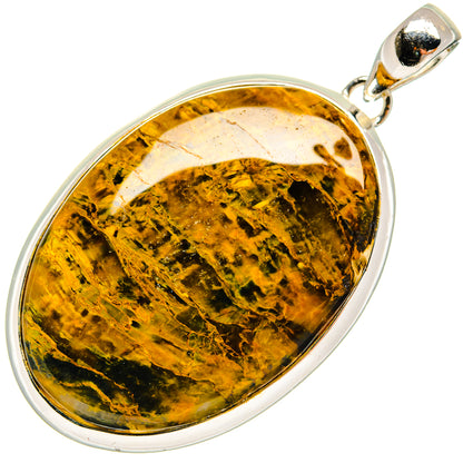 Golden Pietersite Pendants handcrafted by Ana Silver Co - PD24402 - Photo 2