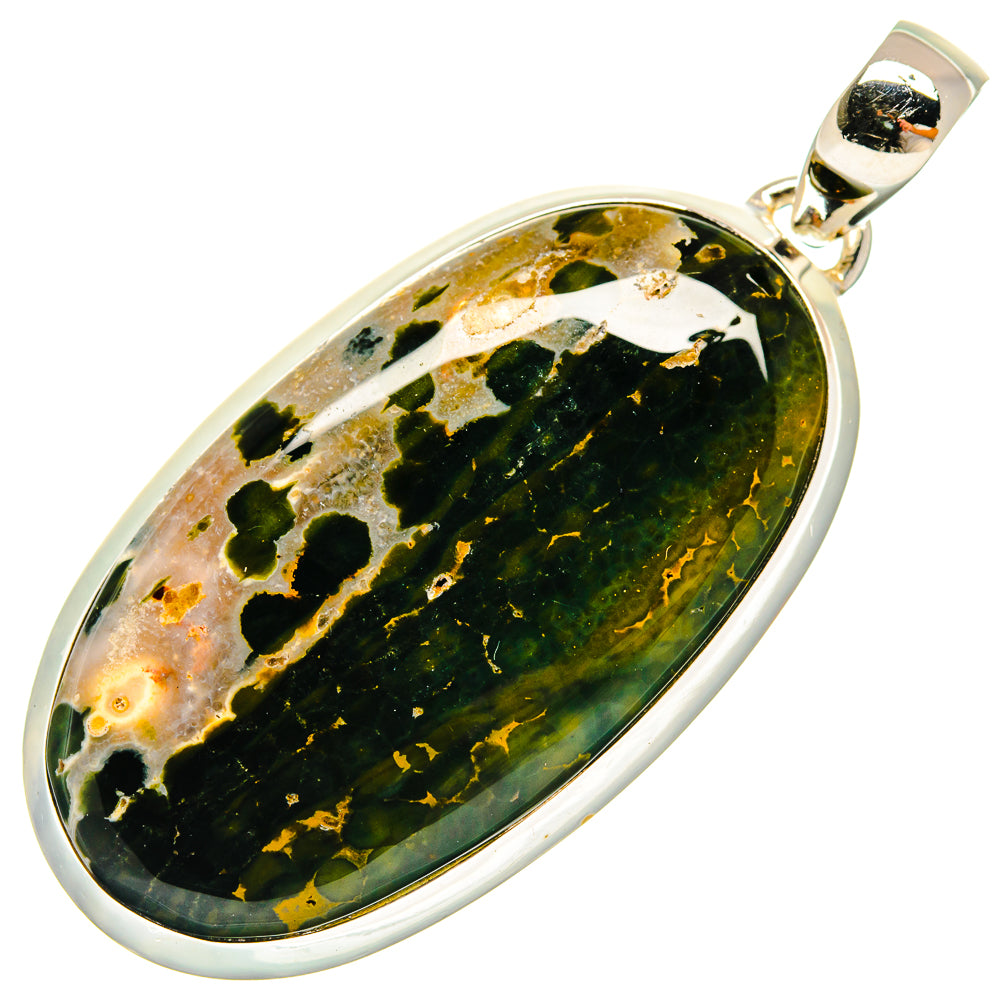 Ocean Jasper Pendants handcrafted by Ana Silver Co - PD24409 - Photo 2
