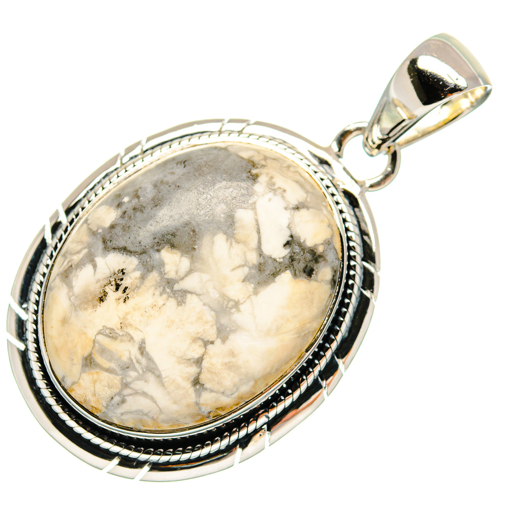 Howlite Pendants handcrafted by Ana Silver Co - PD24428 - Photo 2