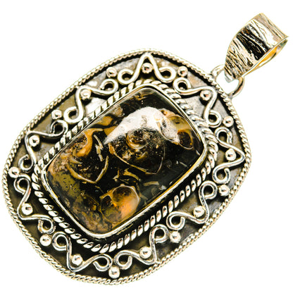 Turritella Agate Pendants handcrafted by Ana Silver Co - PD24455 - Photo 2
