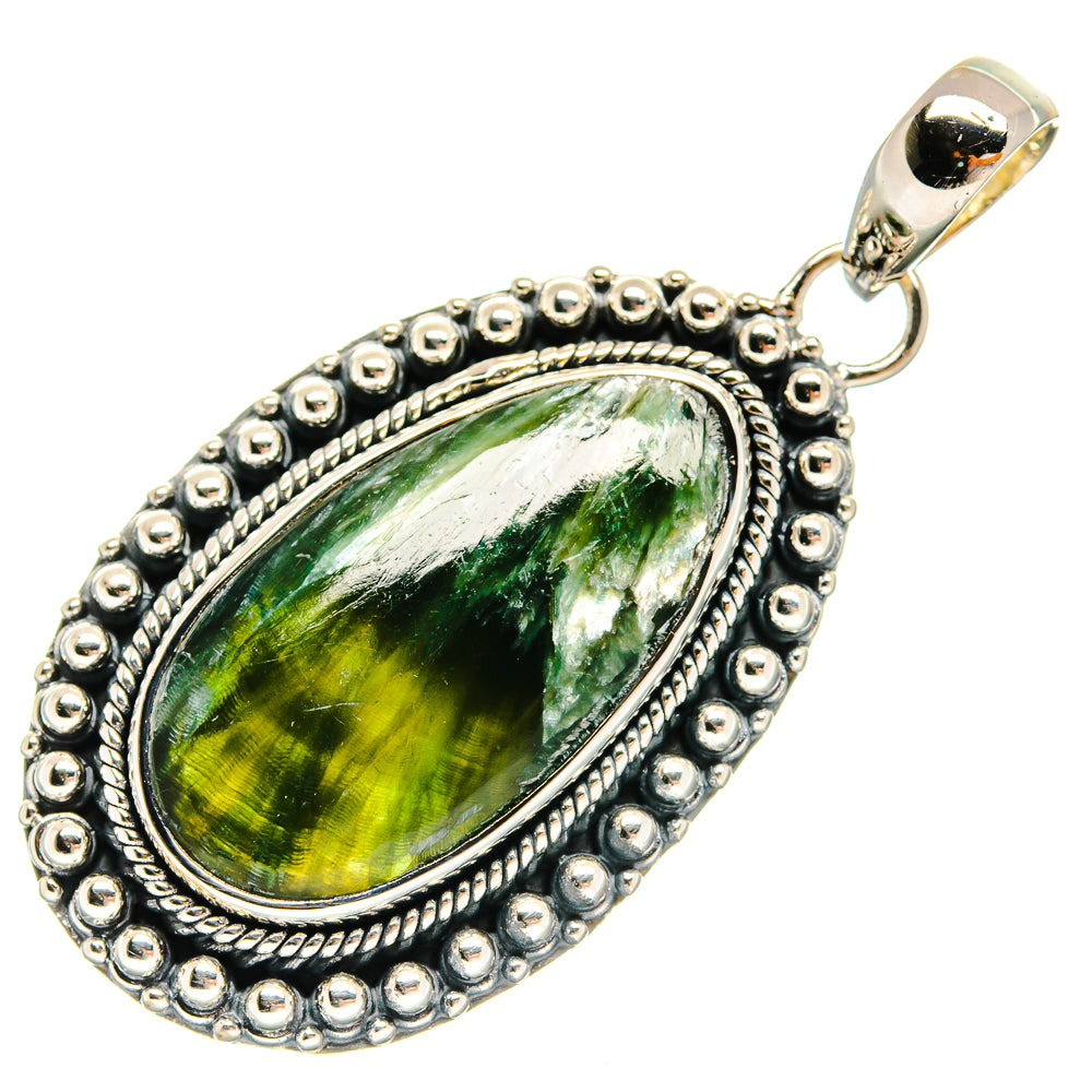 Seraphinite Pendants handcrafted by Ana Silver Co - PD24456 - Photo 2