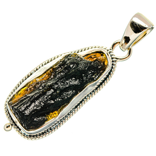 Tektite Pendants handcrafted by Ana Silver Co - PD24457 - Photo 2