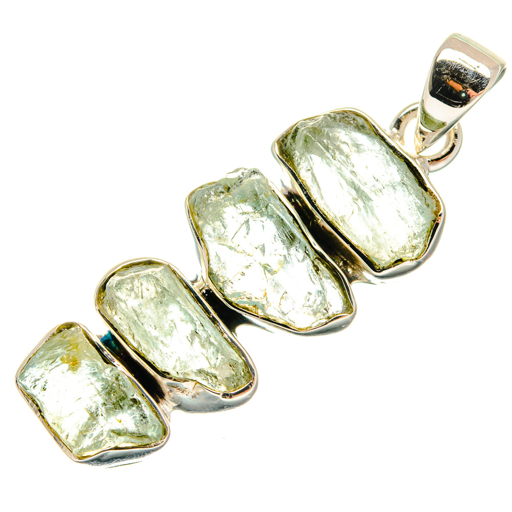 Aquamarine Pendants handcrafted by Ana Silver Co - PD24483 - Photo 2