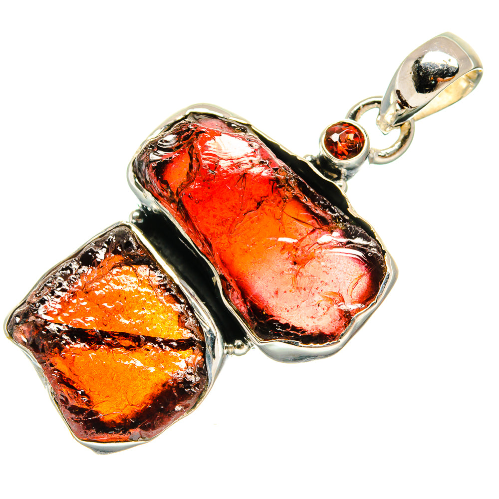Garnet Pendants handcrafted by Ana Silver Co - PD24491 - Photo 2