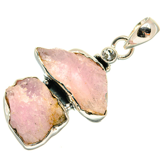 Kunzite Pendants handcrafted by Ana Silver Co - PD24493 - Photo 2