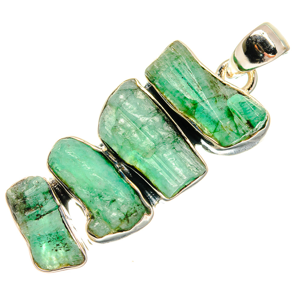 Chrysoprase Pendants handcrafted by Ana Silver Co - PD24508 - Photo 2