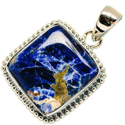 Sodalite Pendants handcrafted by Ana Silver Co - PD24509 - Photo 2