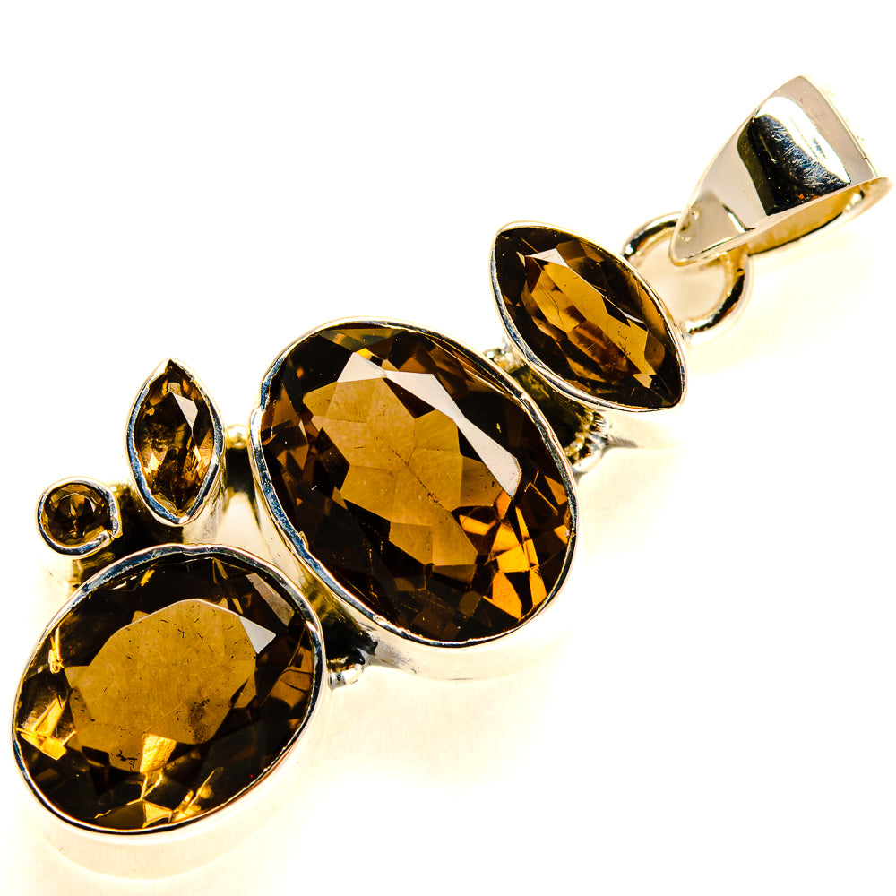 Smoky Quartz Pendants handcrafted by Ana Silver Co - PD24526 - Photo 2