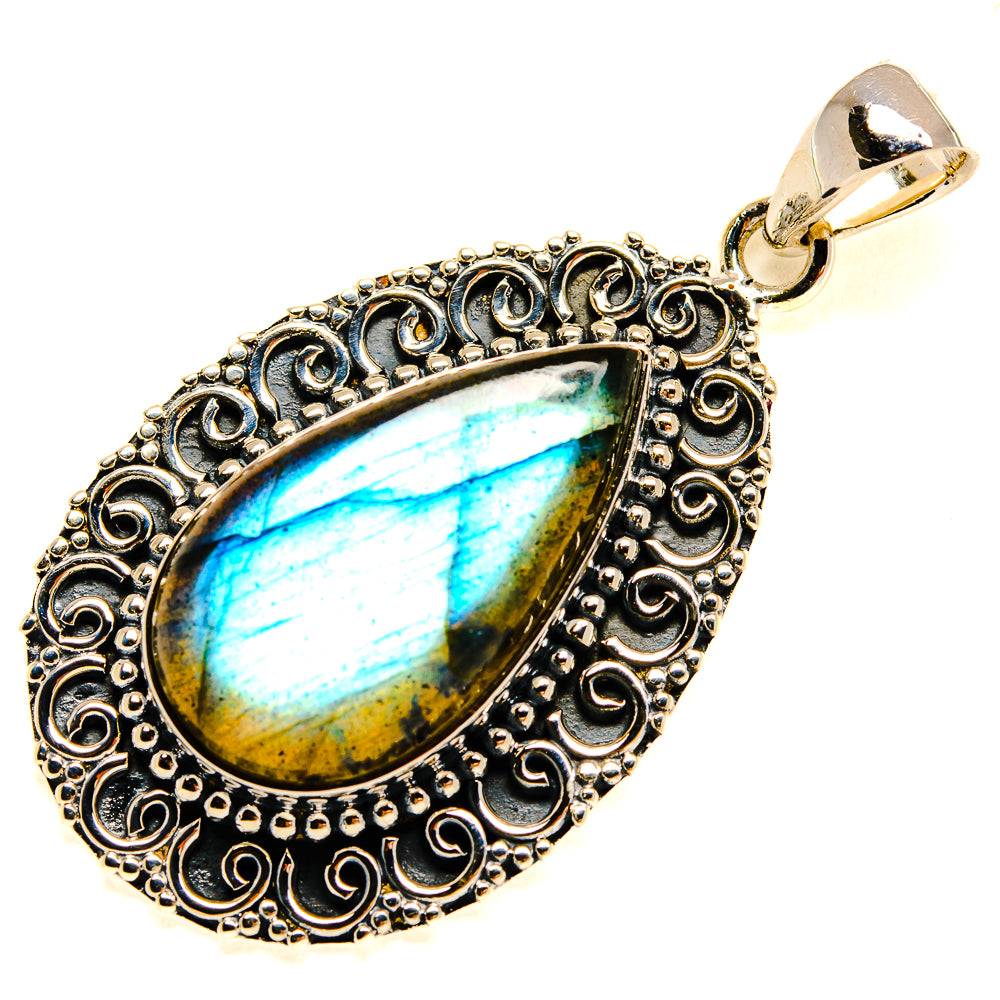 Labradorite Pendants handcrafted by Ana Silver Co - PD24527 - Photo 2