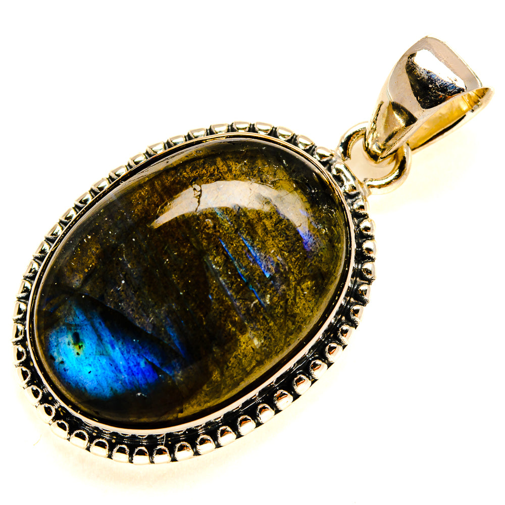 Labradorite Pendants handcrafted by Ana Silver Co - PD24529 - Photo 2