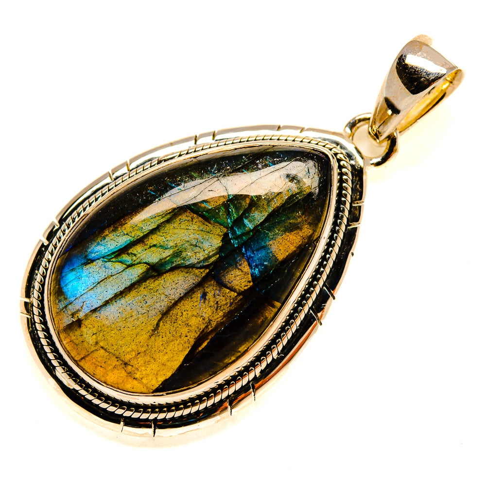 Labradorite Pendants handcrafted by Ana Silver Co - PD24530 - Photo 2