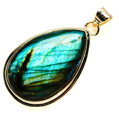 Labradorite Pendants handcrafted by Ana Silver Co - PD24531 - Photo 2