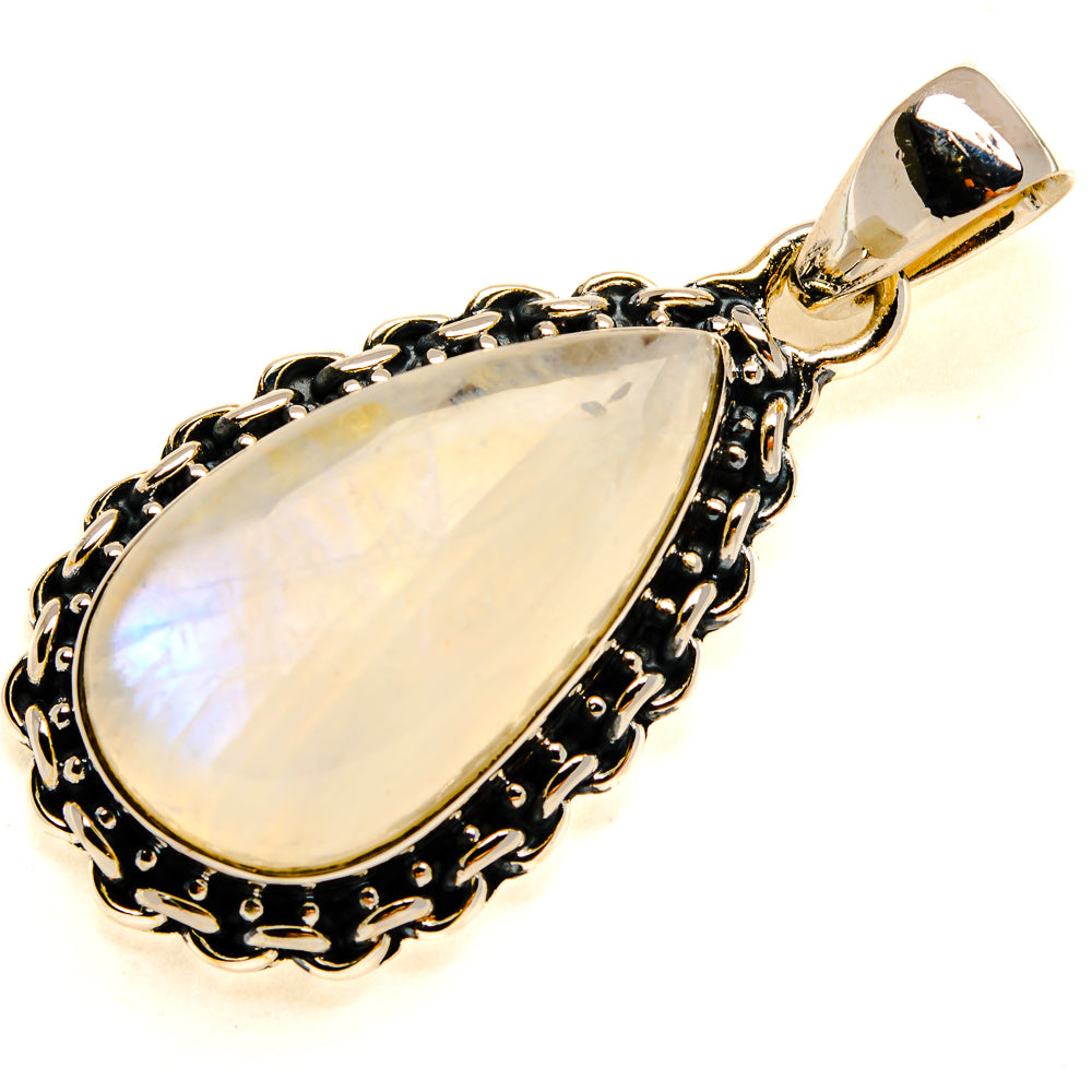 Rainbow Moonstone Pendants handcrafted by Ana Silver Co - PD24536 - Photo 2