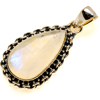 Rainbow Moonstone Pendants handcrafted by Ana Silver Co - PD24536 - Photo 2