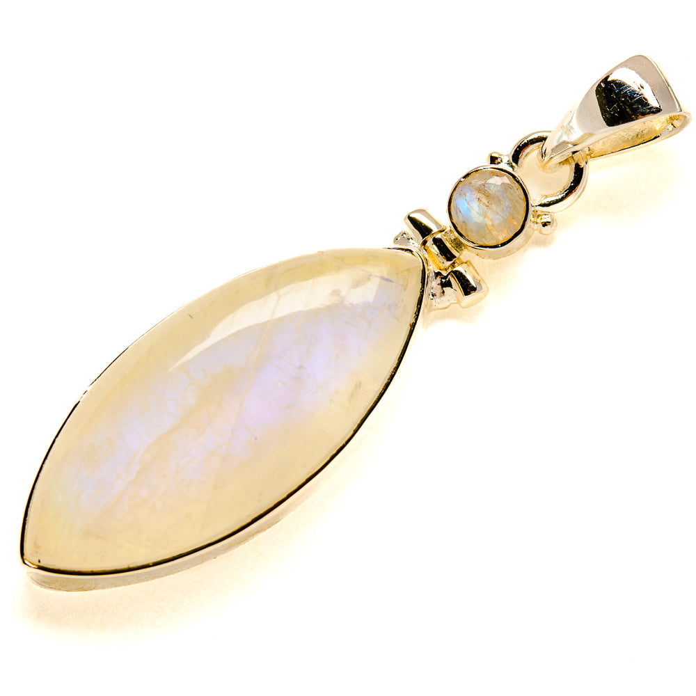 Rainbow Moonstone Pendants handcrafted by Ana Silver Co - PD24537 - Photo 2