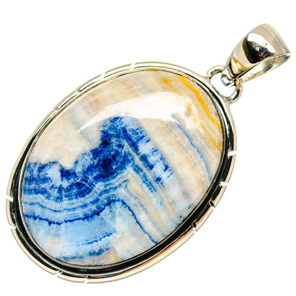 Blue Scheelite Pendants handcrafted by Ana Silver Co - PD24545 - Photo 2