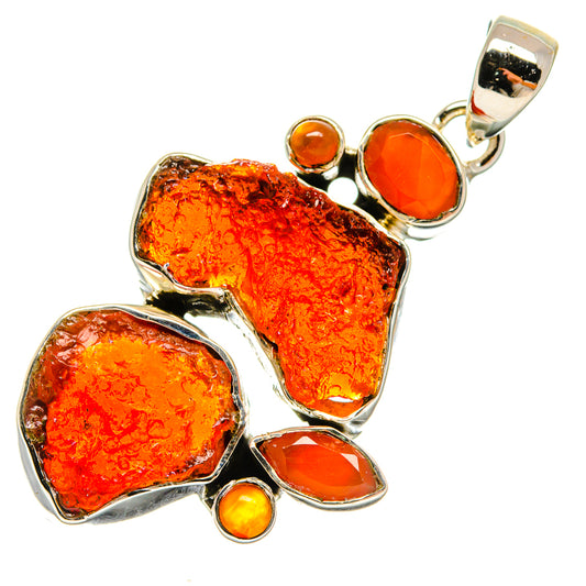 Red Onyx Pendants handcrafted by Ana Silver Co - PD24552 - Photo 2