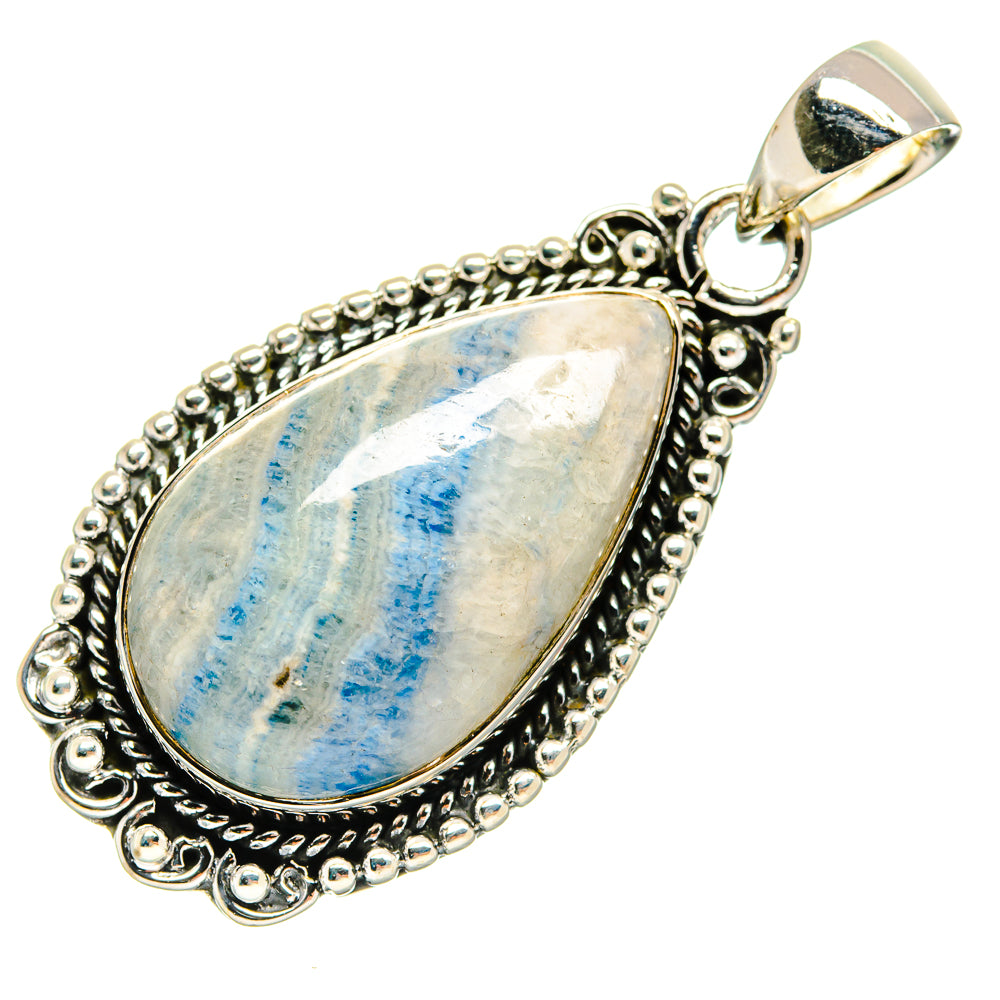 Blue Scheelite Pendants handcrafted by Ana Silver Co - PD24562 - Photo 2