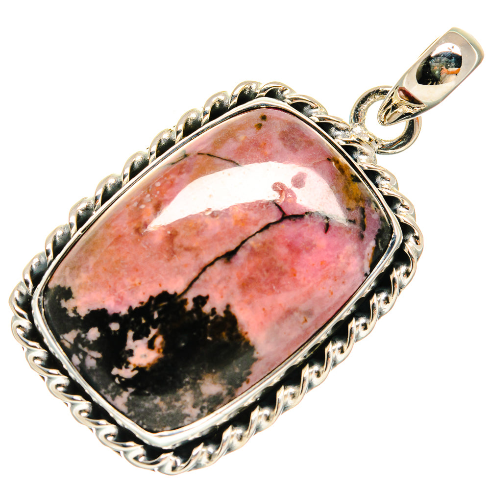 Rhodonite Pendants handcrafted by Ana Silver Co - PD24563 - Photo 2