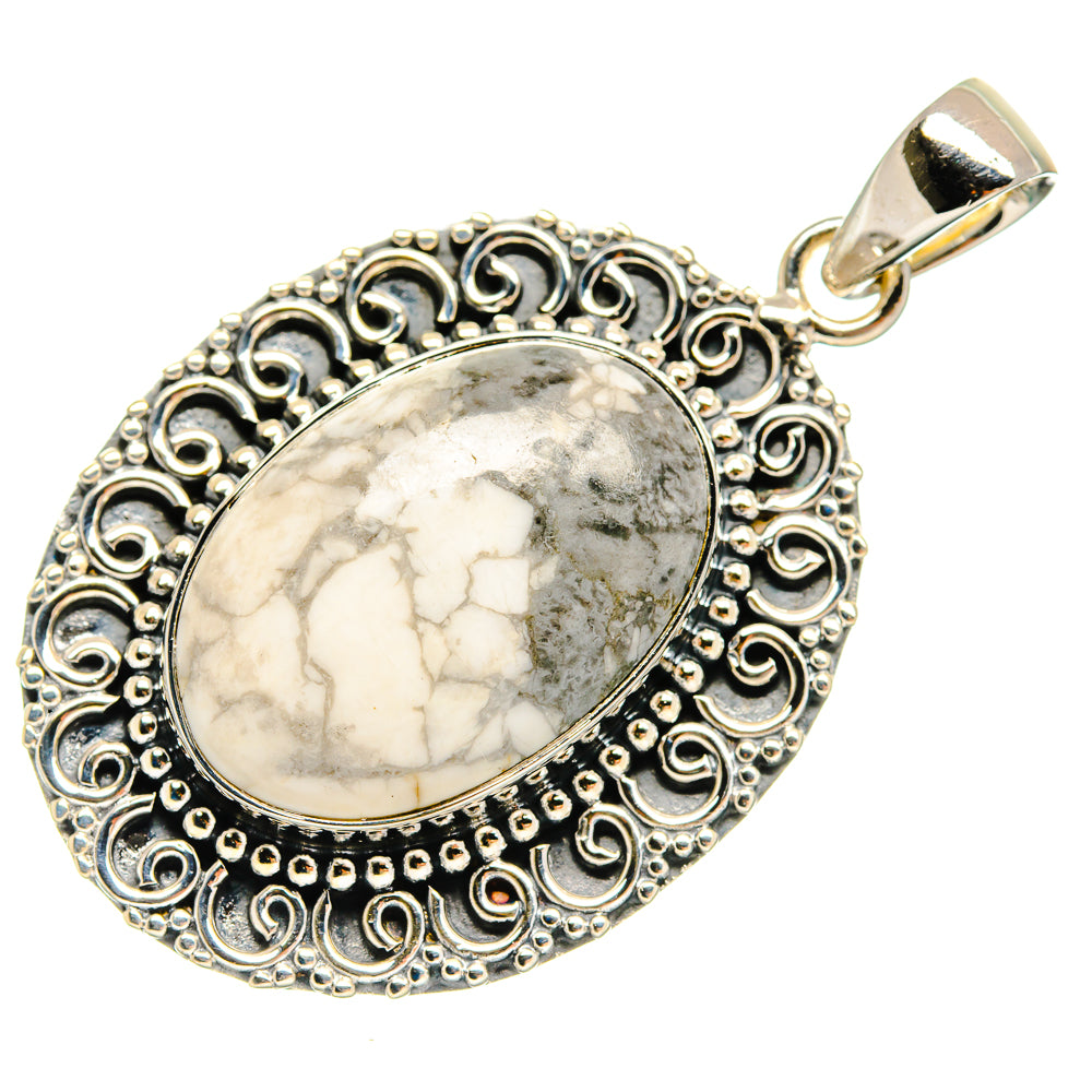 Howlite Pendants handcrafted by Ana Silver Co - PD24570 - Photo 2