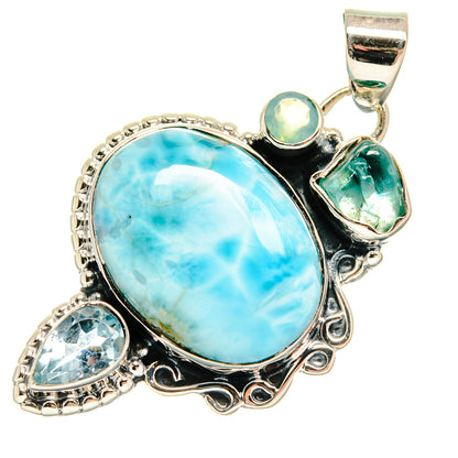 Larimar Pendants handcrafted by Ana Silver Co - PD24574 - Photo 2