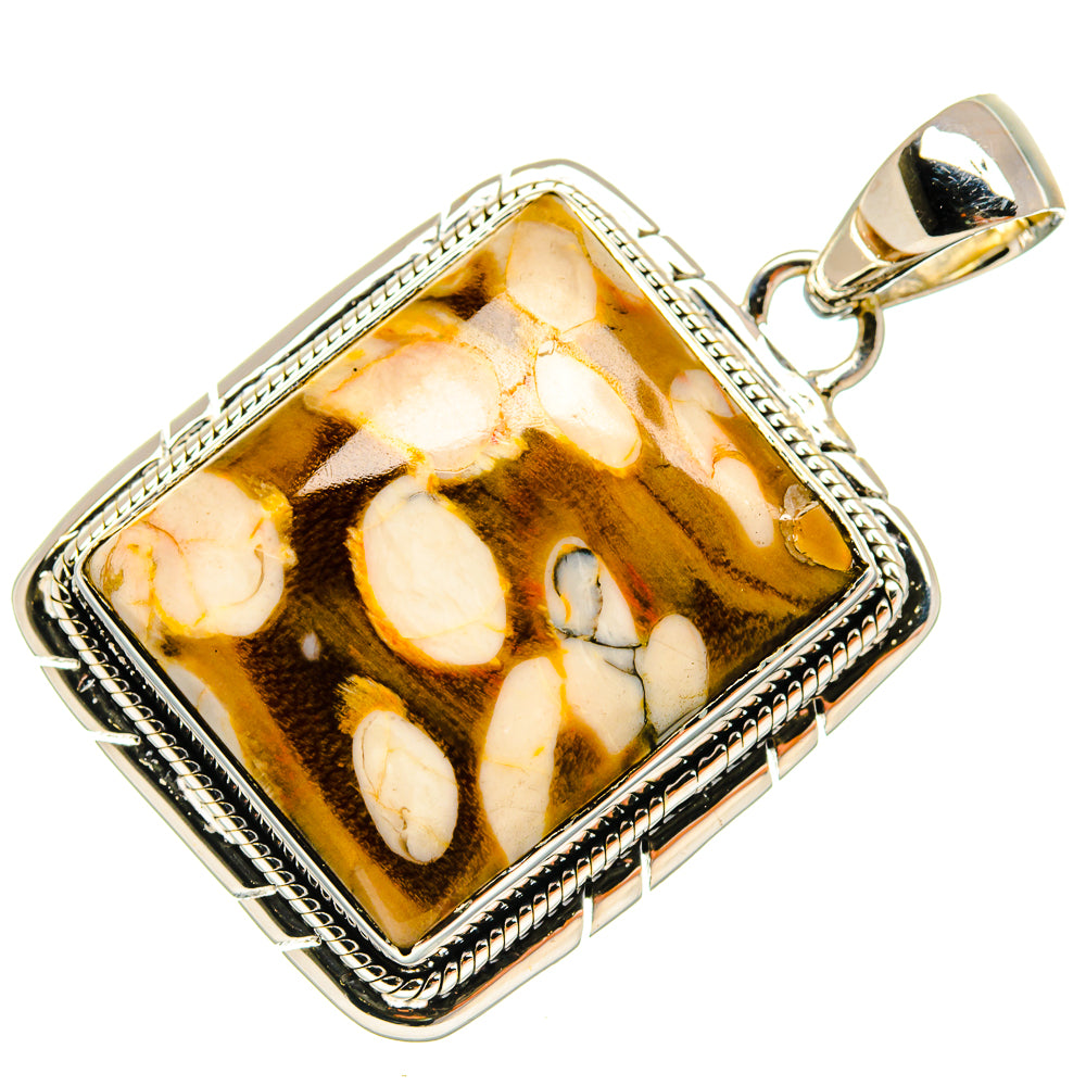 Peanut Wood Jasper Pendants handcrafted by Ana Silver Co - PD24581 - Photo 2