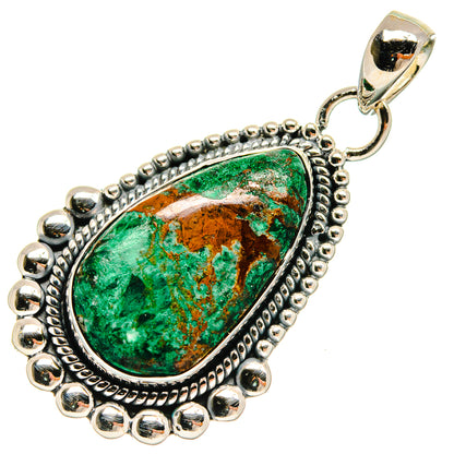 Chrysocolla Pendants handcrafted by Ana Silver Co - PD24595 - Photo 2