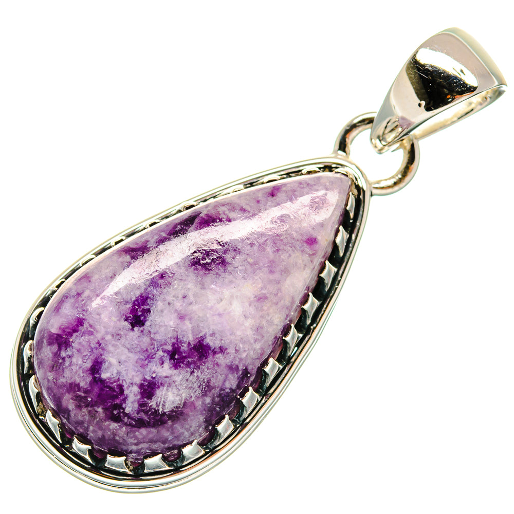 Lepidolite Pendants handcrafted by Ana Silver Co - PD24604 - Photo 2