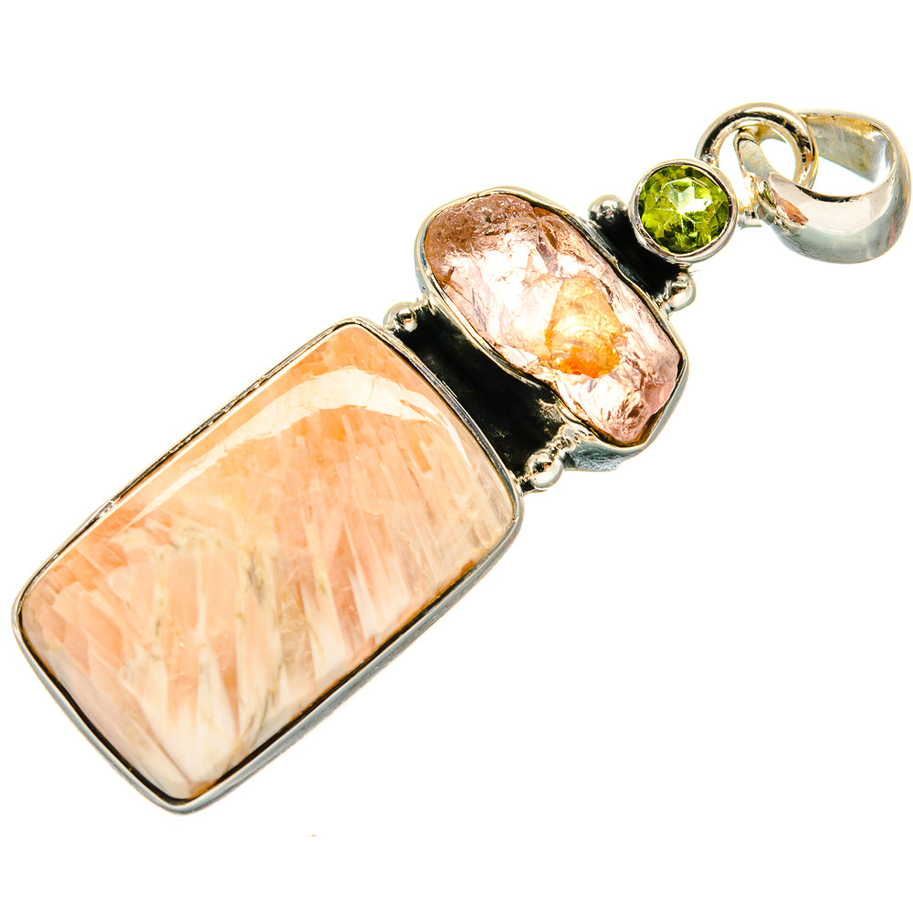 Scolecite Pendants handcrafted by Ana Silver Co - PD24605 - Photo 2