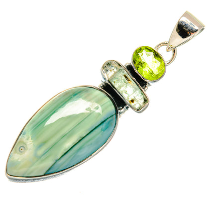Green Jasper Pendants handcrafted by Ana Silver Co - PD24607 - Photo 2