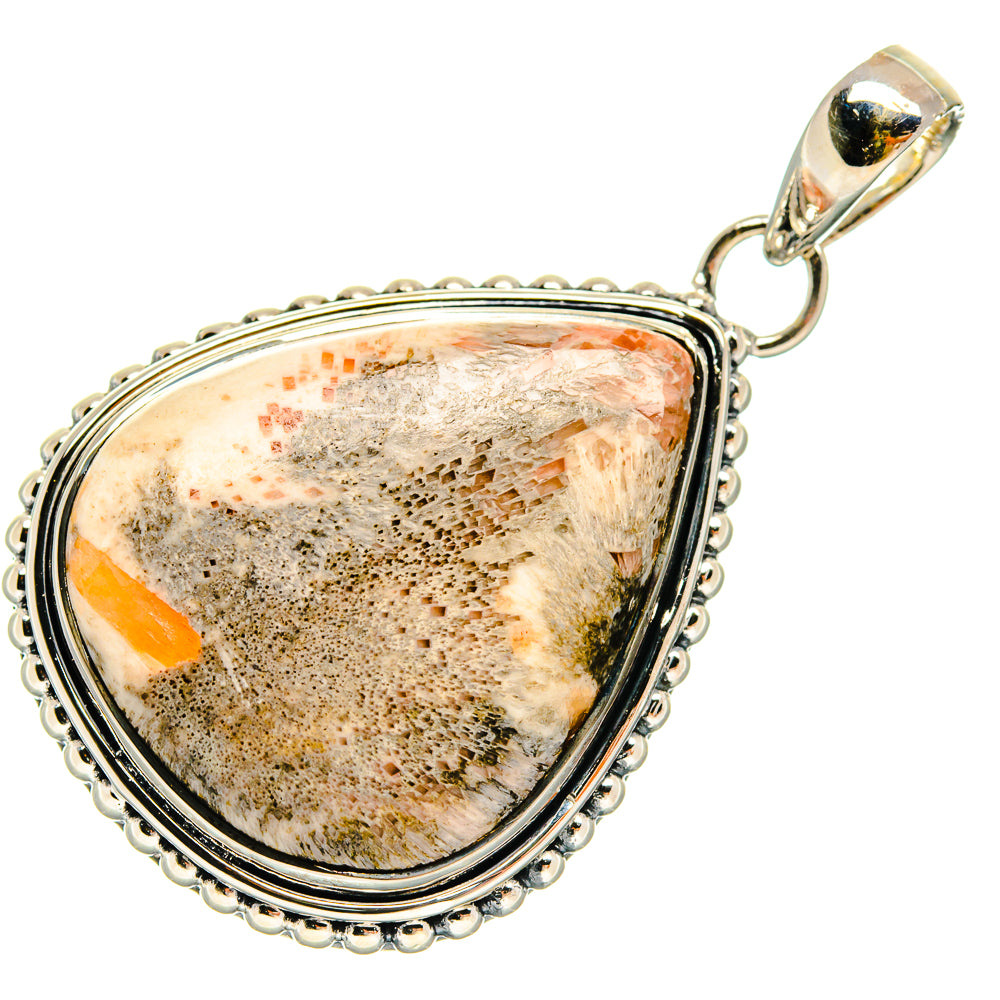 Scolecite Pendants handcrafted by Ana Silver Co - PD24612 - Photo 2