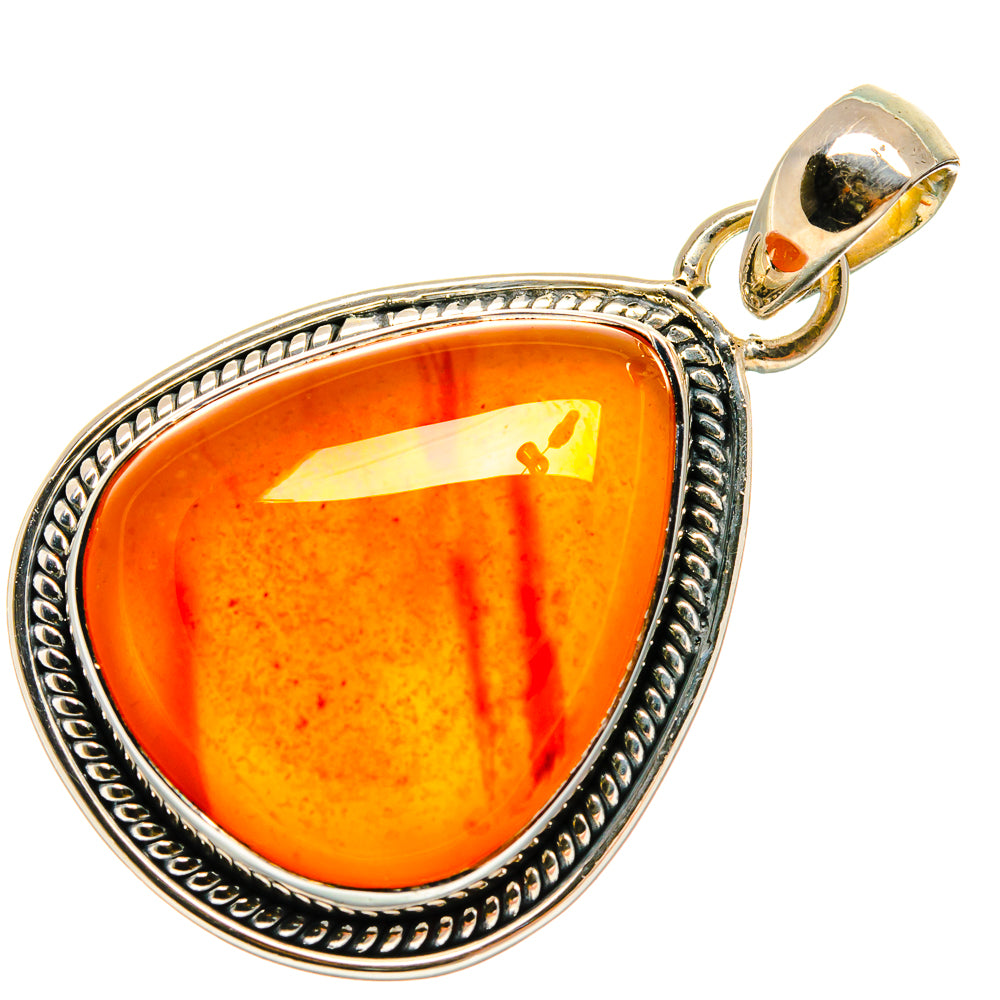 Carnelian Pendants handcrafted by Ana Silver Co - PD24613 - Photo 2