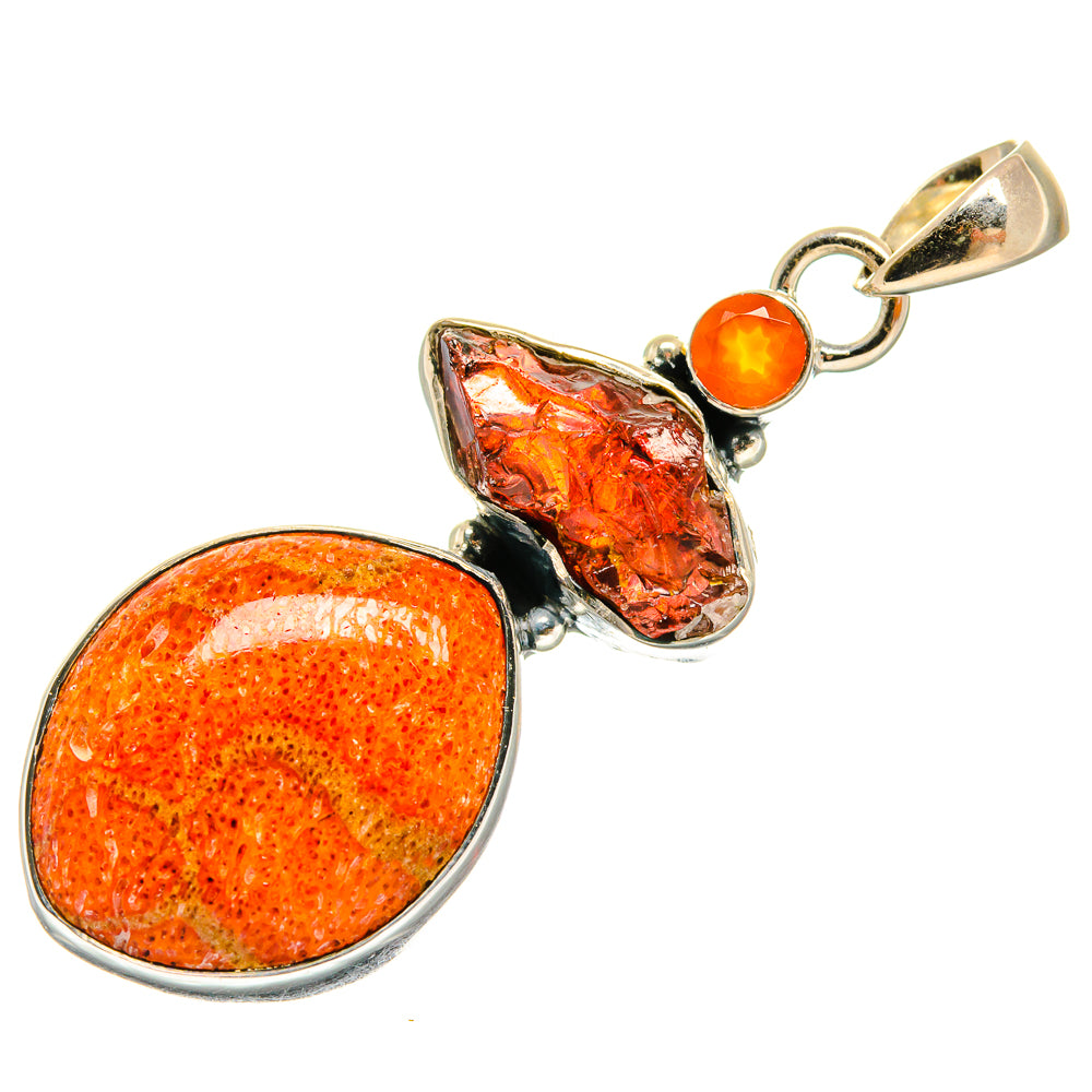 Sponge Coral Pendants handcrafted by Ana Silver Co - PD24614 - Photo 2