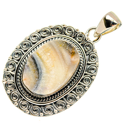 Desert Druzy Pendants handcrafted by Ana Silver Co - PD24618 - Photo 2