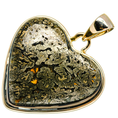 Pyrite Agate Pendants handcrafted by Ana Silver Co - PD24622 - Photo 2