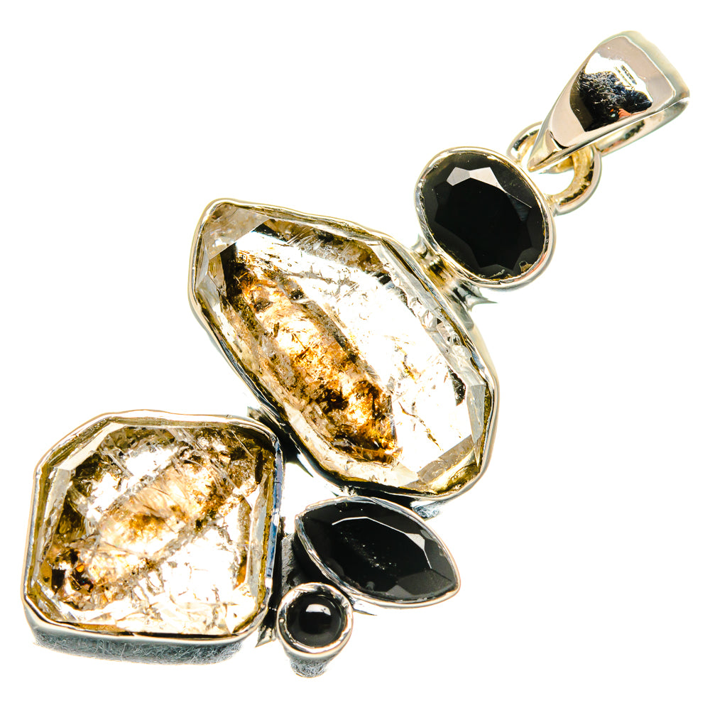 Herkimer Diamond Pendants handcrafted by Ana Silver Co - PD24629 - Photo 2