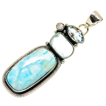 Larimar Pendants handcrafted by Ana Silver Co - PD24634 - Photo 2