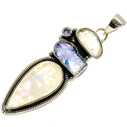 Rainbow Moonstone Pendants handcrafted by Ana Silver Co - PD24641 - Photo 2