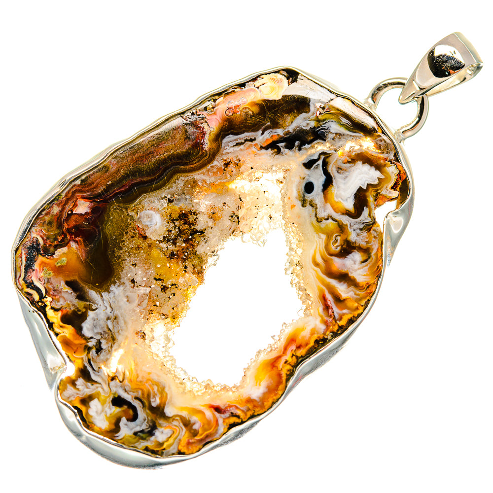 Occo Geode Pendants handcrafted by Ana Silver Co - PD24647 - Photo 2