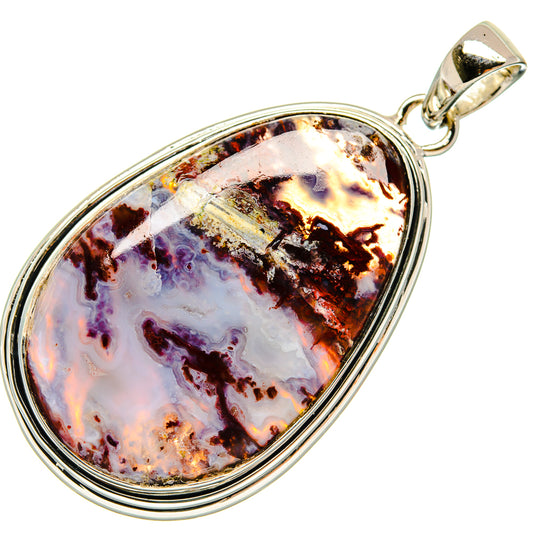 Crazy Lace Agate Pendants handcrafted by Ana Silver Co - PD24654 - Photo 2