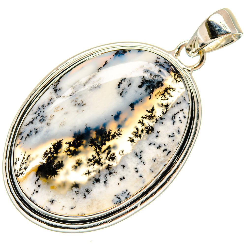Dendritic Opal Pendants handcrafted by Ana Silver Co - PD24658 - Photo 2