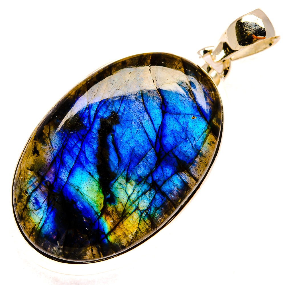 Labradorite Pendants handcrafted by Ana Silver Co - PD24664 - Photo 2